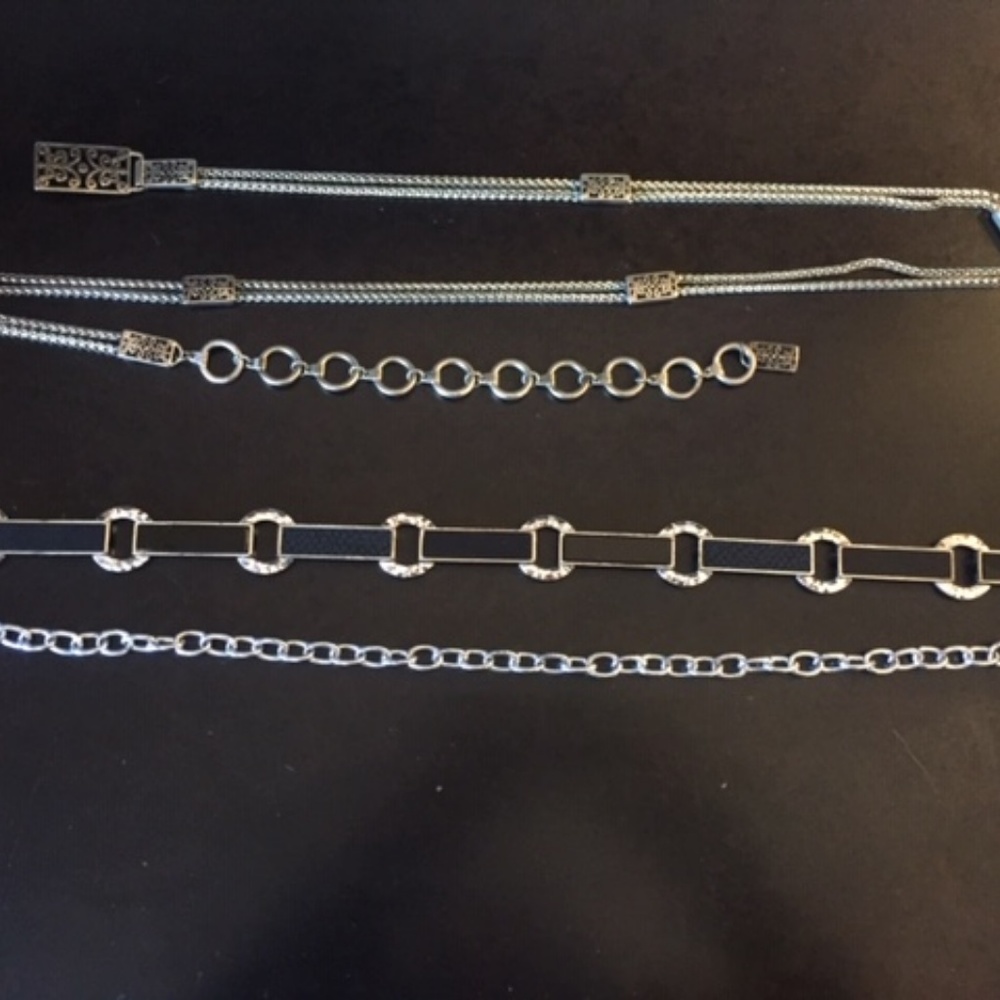 Silver Chain Belts